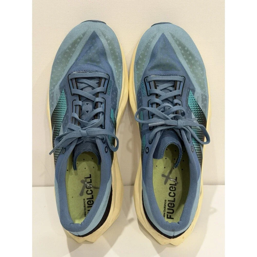 New Balance FuelCell Rebel V4 Mens Size 11.5 Blue Black Running Shoes Sneakers
